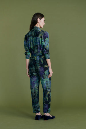 "Bamboo Forest" printed jumpsuit