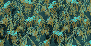 FW25-B021 Blusa de punto de lana estampado "Eucaliptos"